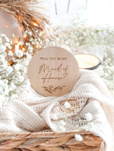 Will you be my maid of honor - Engraved wooden card