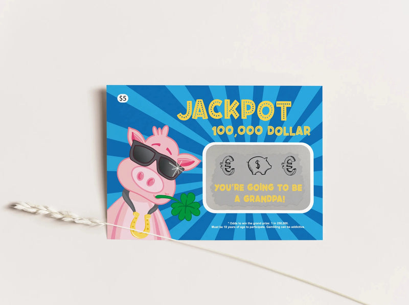 You're going to be a grandpa - Lottery scratch card