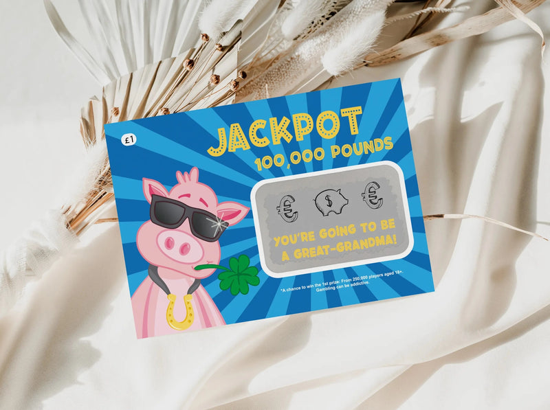 You're going to be a great grandma - Lottery scratch card