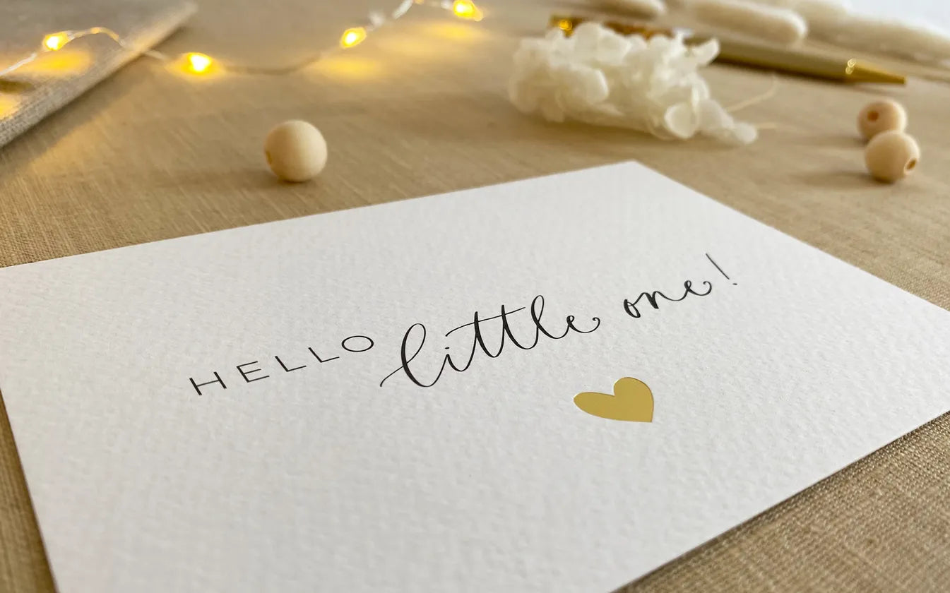 Hello little one - birth card