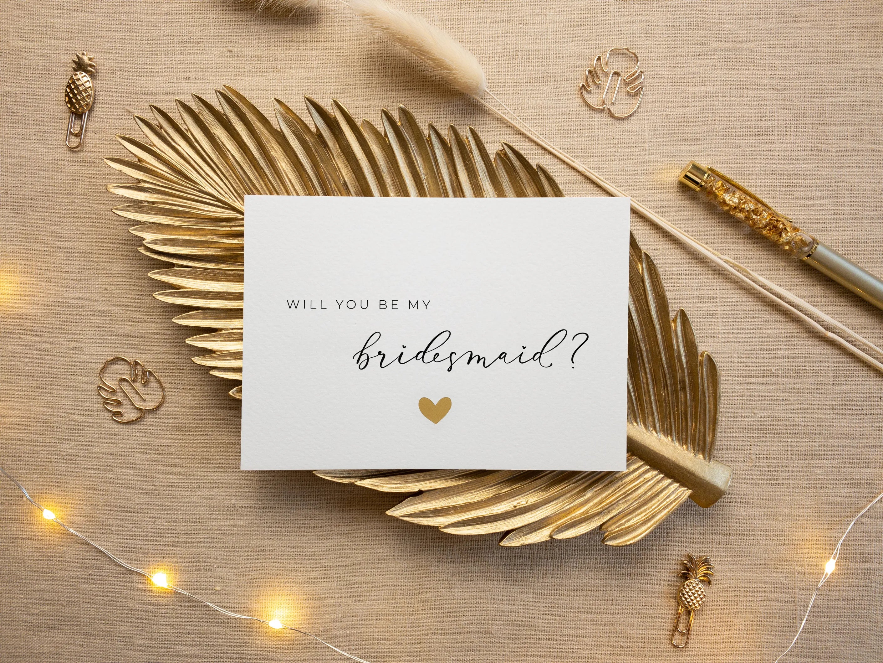 Will you be my bridesmaid card set of 10