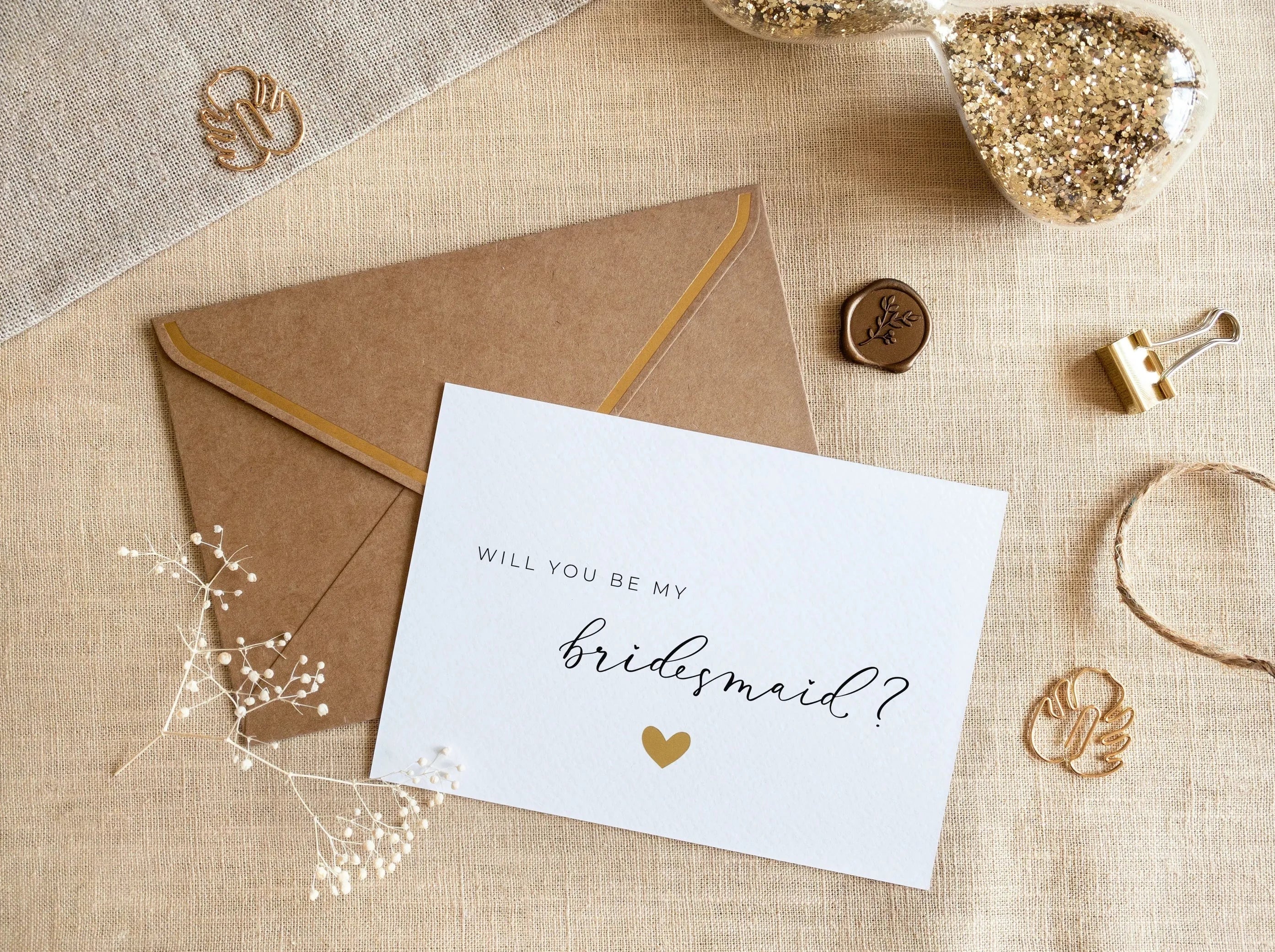 Will you be my bridesmaid card - JoliCoon